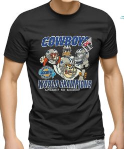 1994 NFL Dallas Cowboys Looney Tunes cartoon back 2 back football shirt