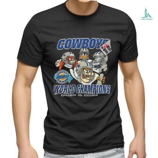 1994 NFL Dallas Cowboys Looney Tunes cartoon back 2 back football shirt