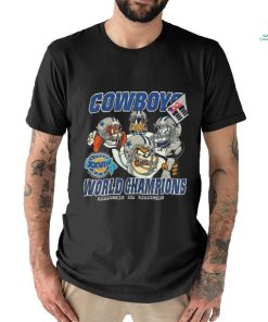 1994 NFL Dallas Cowboys Looney Tunes cartoon back 2 back football shirt