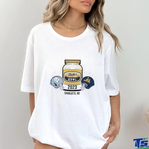 2 Team North Carolina Tar Heels Vs West Virginia Mountaineers At Dukes Mayo Bowl 2023 shirt