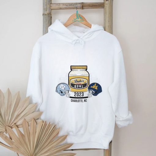 2 Team North Carolina Tar Heels Vs West Virginia Mountaineers At Dukes Mayo Bowl 2023 shirt
