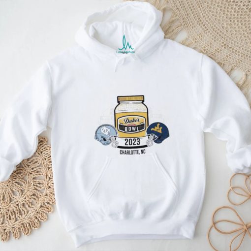 2 Team North Carolina Tar Heels Vs West Virginia Mountaineers At Dukes Mayo Bowl 2023 shirt