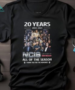 20 Years 2003 – 2023 NCIS All Of The Season Thank You For The Memories T Shirt – Limited Edition