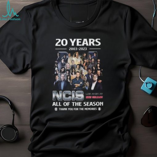 20 Years 2003 – 2023 NCIS All Of The Season Thank You For The Memories T Shirt – Limited Edition