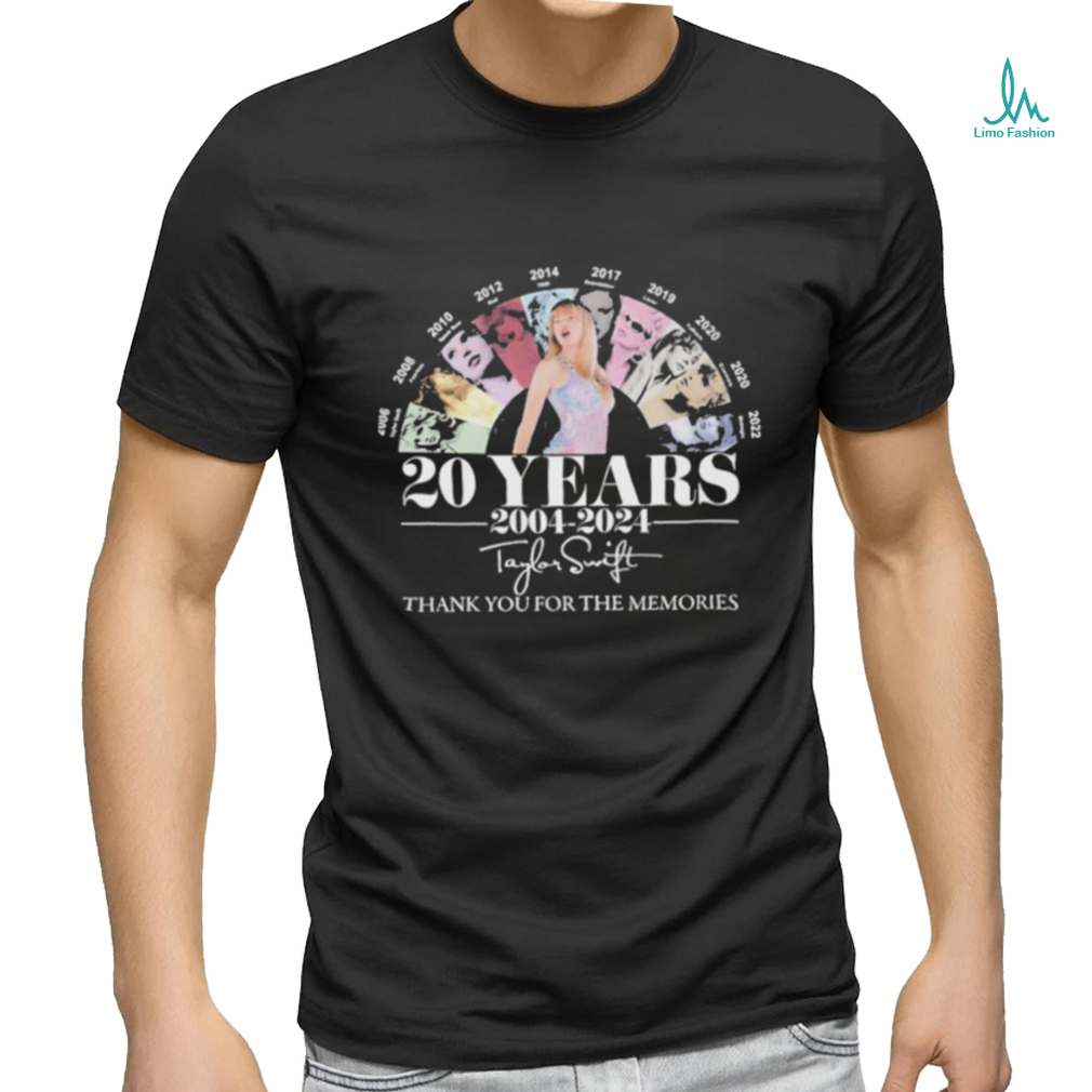 20 Years 2004 – 2024 Taylor Thank You For The Memories Signature T shirt 20 Years 2004 – 2024 Taylor Thank You For The Memories Signature T shirt