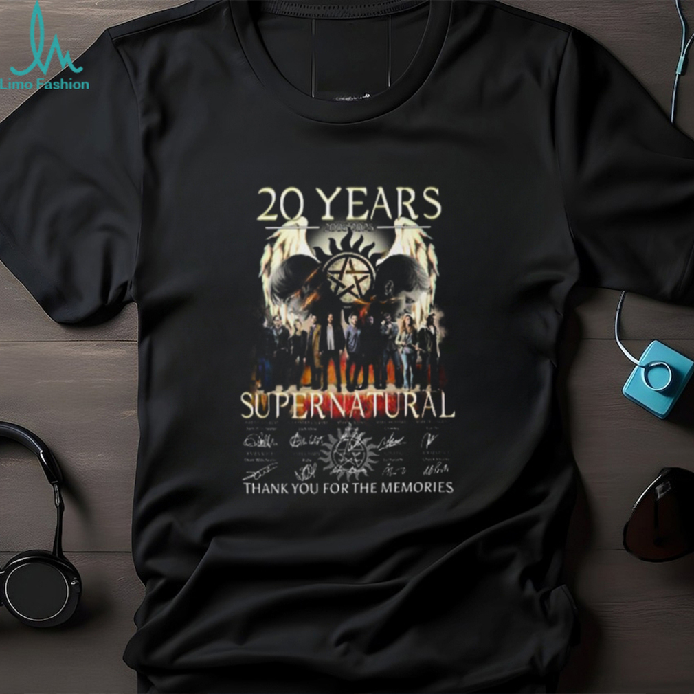 20 Years 2005 – 2025 Super Natural Thank You For The Memories T Shirt – Limited Edition 20 Years 2005 – 2025 Super Natural Thank You For The Memories T Shirt – Limited Edition