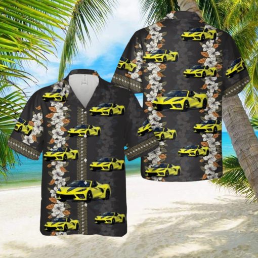 2022 Chevrolet Corvette IMSA GTLM C8.R Hawaiian Shirt