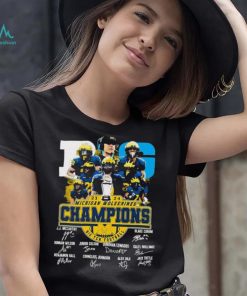 2023 2024 Michigan Wolverines Big Ten Football Champions Signatures Shirt, hoodie, sweater, long sleeve and tank top 2023 2024 Michigan Wolverines Big Ten Football Champions Signatures Shirt
