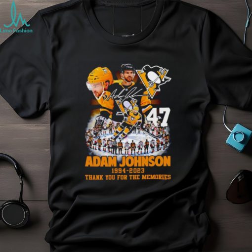 2023 Adam Johnson Pittsburgh Penguins 1994 2023 thank you for the memories shirt