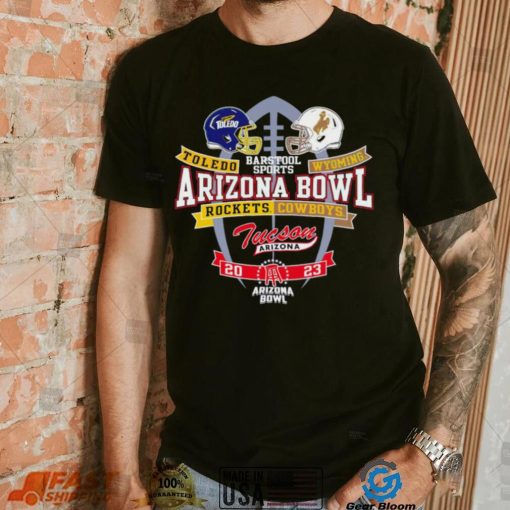 2023 Arizona Bowl Wyoming Toledo Rockets Vs Cowboys Arizona Helmet shirt