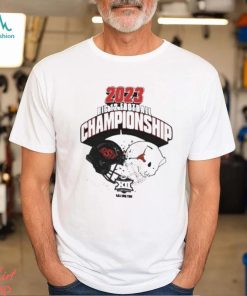 2023 Big 12 Football Championship Oklahoma State Cowboys Vs Texas Longhorns Helmet Head To Head Unisex T Shirt