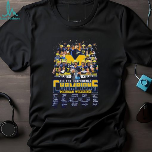 2023 Big Ten Conference Champions Michigan Wolverines signature sports shirt