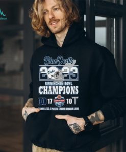 2023 Birmingham Bowl Champions Duke Blue Devils 17 – 10 Troy Trojans December 23, 2023 At Protective Stadium In Birmingham, Alabama T Shirt