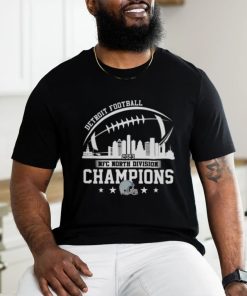 2023 Detroit Football Skyline Nfc North Champions T shirt