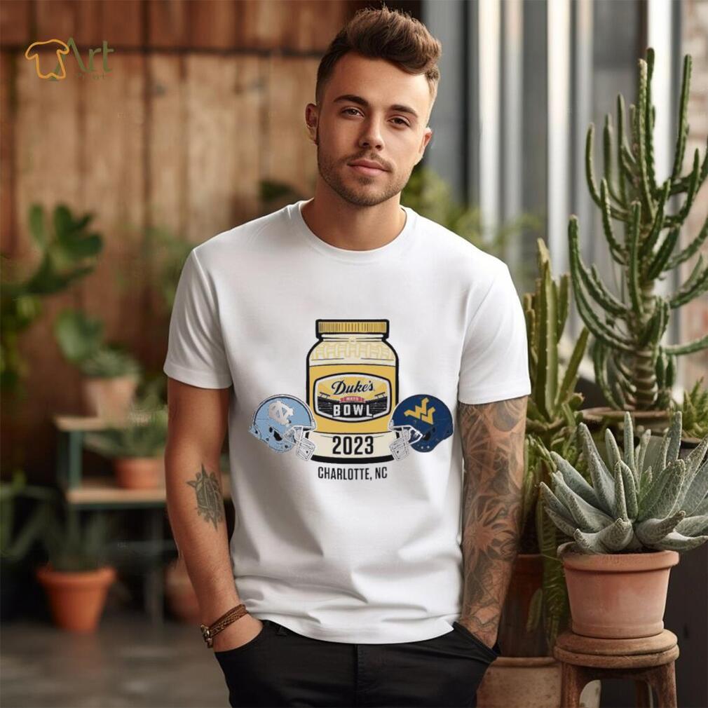 2023 Duke’s Mayo Bowl 2 Team UNC Tar Heels vs West Virginia Shirt 2023 Duke’s Mayo Bowl 2 Team UNC Tar Heels vs West Virginia Shirt