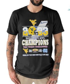 2023 Duke’s Mayo Bowl Champions West Virginia Mountaineers 30 vs 10 North Carolina Shirt