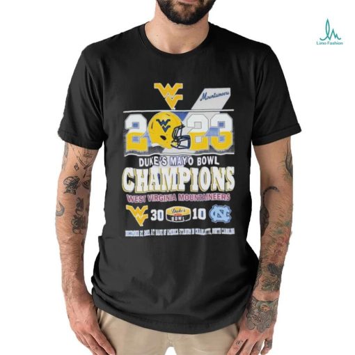 2023 Duke’s Mayo Bowl Champions West Virginia Mountaineers 30 vs 10 North Carolina Shirt