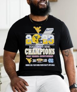 2023 Duke’s Mayo Bowl Champions West Virginia Mountaineers 30 vs 10 North Carolina Shirt