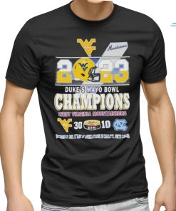 2023 Duke’s Mayo Bowl Champions West Virginia Mountaineers 30 vs 10 North Carolina Shirt