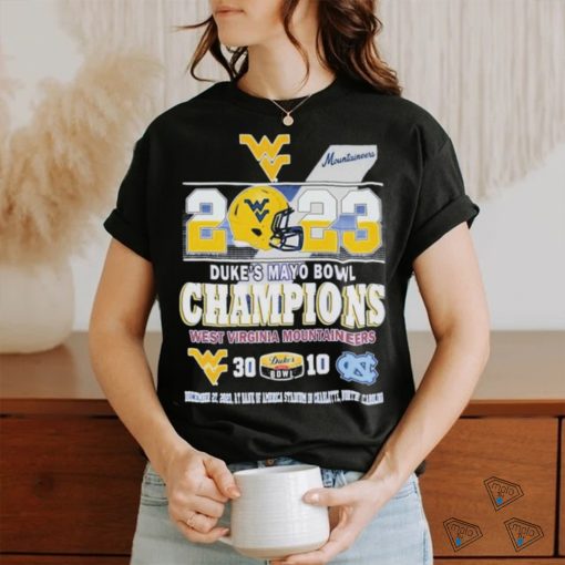 2023 Duke’s Mayo Bowl Champions West Virginia Mountaineers 30 vs 10 North Carolina Shirt