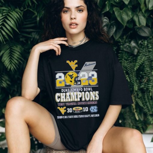 2023 Dukes Mayo Bowl Champions West Virginia Mountaineers 30 – 10 North Carolina T Shirt