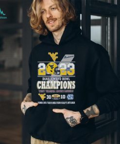 2023 Dukes Mayo Bowl Champions West Virginia Mountaineers 30 – 10 North Carolina T Shirt