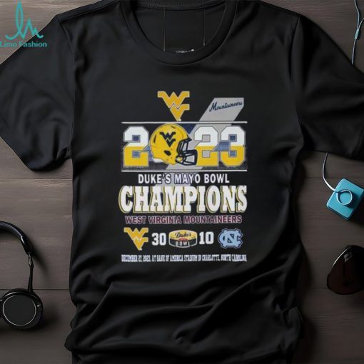 2023 Dukes Mayo Bowl Champions West Virginia Mountaineers 30 – 10 North Carolina T Shirt