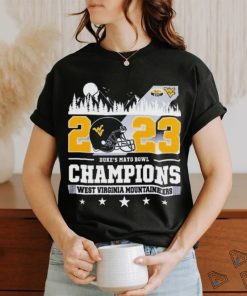 2023 Duke’s Mayo Bowl Champions West Virginia Mountaineers Skyline shirt