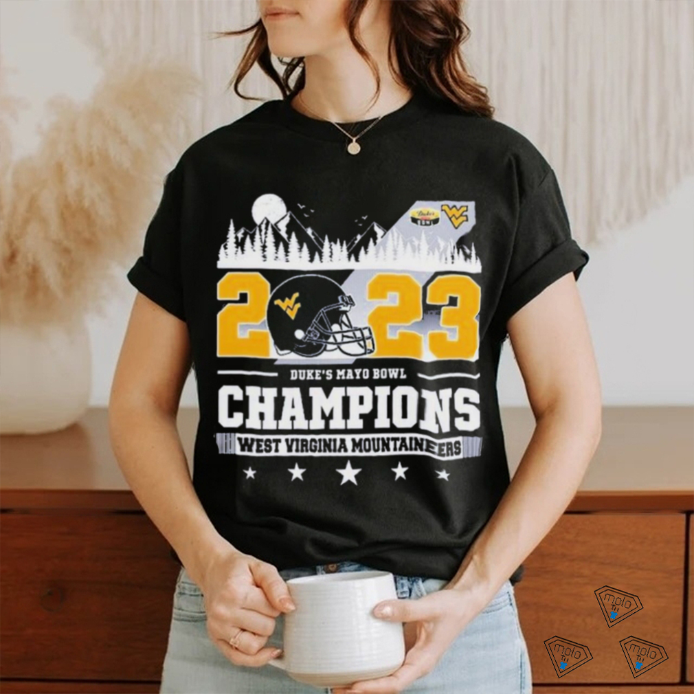 2023 Duke’s Mayo Bowl Champions West Virginia Mountaineers Skyline shirt