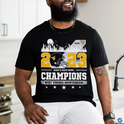 2023 Duke’s Mayo Bowl Champions West Virginia Mountaineers Skyline shirt