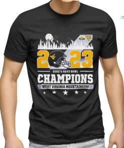 2023 Duke’s Mayo Bowl Champions West Virginia Mountaineers Skyline shirt