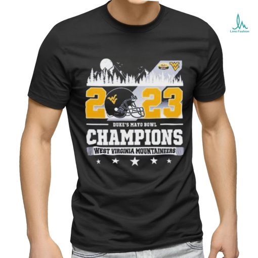 2023 Duke’s Mayo Bowl Champions West Virginia Mountaineers Skyline shirt