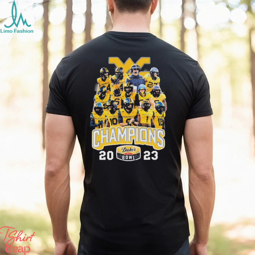 2023 Duke’s Mayo Bowl Champions West Virginia Mountaineers Team Shirt 2023 Duke’s Mayo Bowl Champions West Virginia Mountaineers Team Shirt