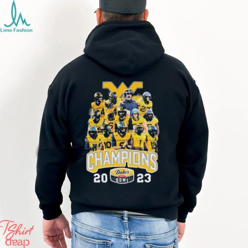 2023 Duke’s Mayo Bowl Champions West Virginia Mountaineers Team Shirt