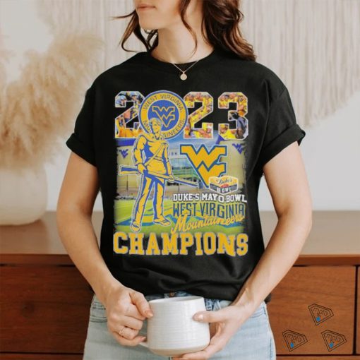 2023 Duke’s Mayo Bowl West Virginia Mountaineers Champions T Shirt
