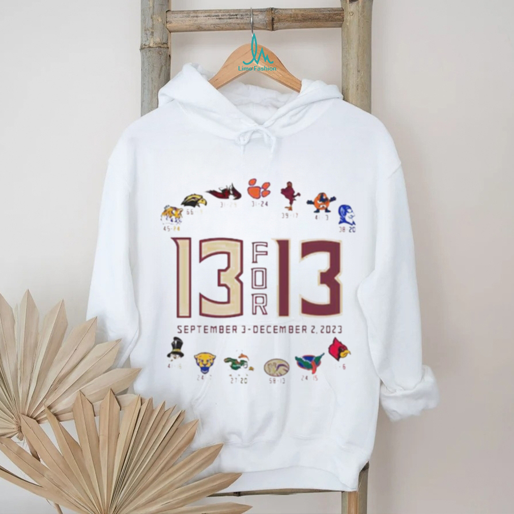 2023 Florida State 13 for 13 september 3 december 2 2023 shirt 2023 Florida State 13 for 13 september 3 december 2 2023 shirt