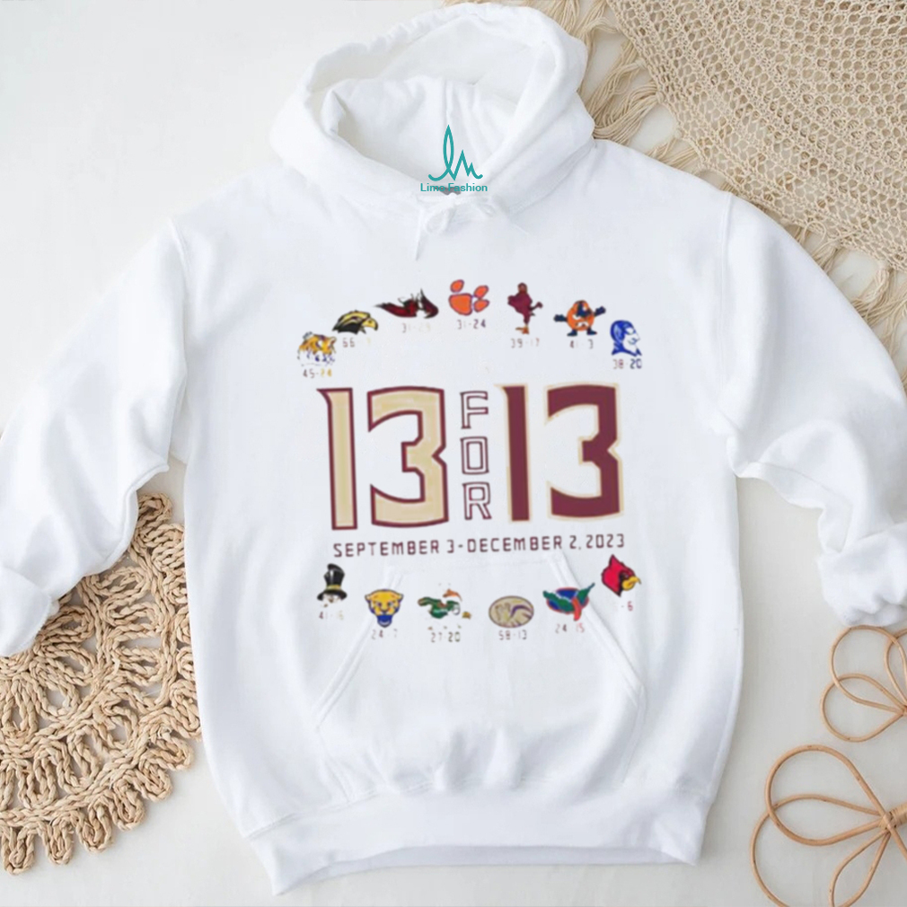 2023 Florida State 13 for 13 september 3 december 2 2023 shirt 2023 Florida State 13 for 13 september 3 december 2 2023 shirt
