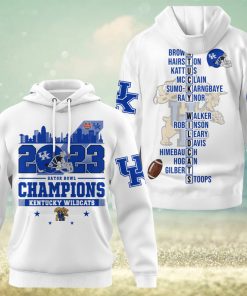 2023 Gator Bowl Champions Kentucky Wildcats Hoodie T Shirt