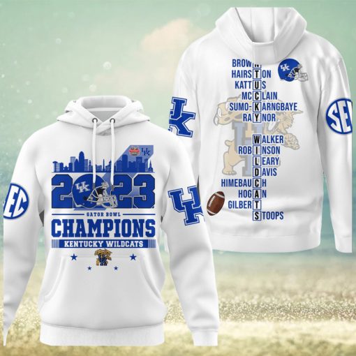 2023 Gator Bowl Champions Kentucky Wildcats Hoodie T Shirt