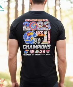 2023 Guaranteed Rate Bowl Rock Chalk Jayhawks Champions Shirt