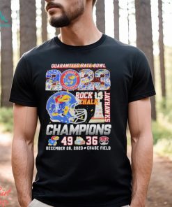 2023 Guaranteed Rate Bowl Rock Chalk Jayhawks Champions Shirt