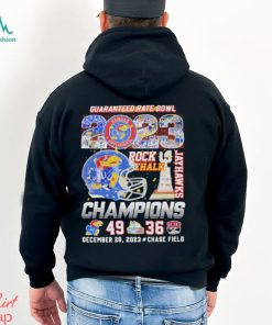 2023 Guaranteed Rate Bowl Rock Chalk Jayhawks Champions Shirt