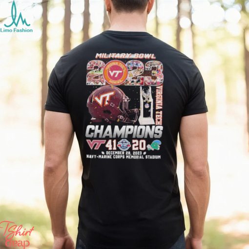 2023 Military Bowl Champions Virginia Tech Football 41 20 Tulane Shirt