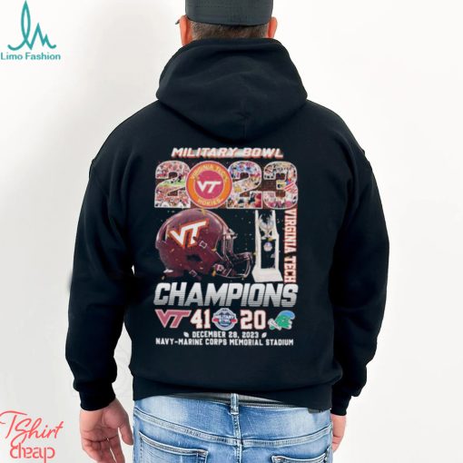 2023 Military Bowl Champions Virginia Tech Football 41 20 Tulane Shirt