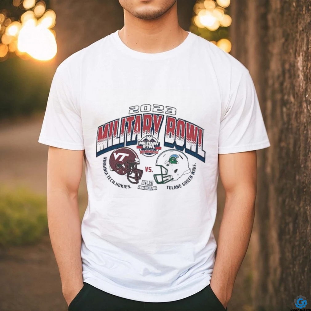 2023 Military Bowl Tulane Green Wave Vs Virginia Tech Dueling Matchup Shirt 2023 Military Bowl Tulane Green Wave Vs Virginia Tech Dueling Matchup Shirt