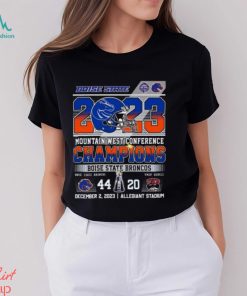 2023 Mountain West Conference Boise State Broncos 44 – 20 UNLV Rebels December 2, 2023 Allegiant Stadium T Shirt