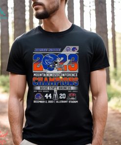 2023 Mountain West Conference Boise State Broncos 44 – 20 UNLV Rebels December 2, 2023 Allegiant Stadium T Shirt