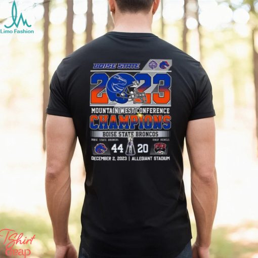2023 Mountain West Conference Boise State Broncos 44 – 20 UNLV Rebels December 2, 2023 Allegiant Stadium T Shirt