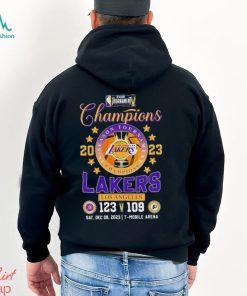 2023 NBA In Season Tournament Champions Los Angeles Lakers 123 109 Indiana Pacers Shirt, hoodie, sweater, long sleeve and tank top 2023 NBA In Season Tournament Champions Los Angeles Lakers 123 109 Indiana Pacers Shirt