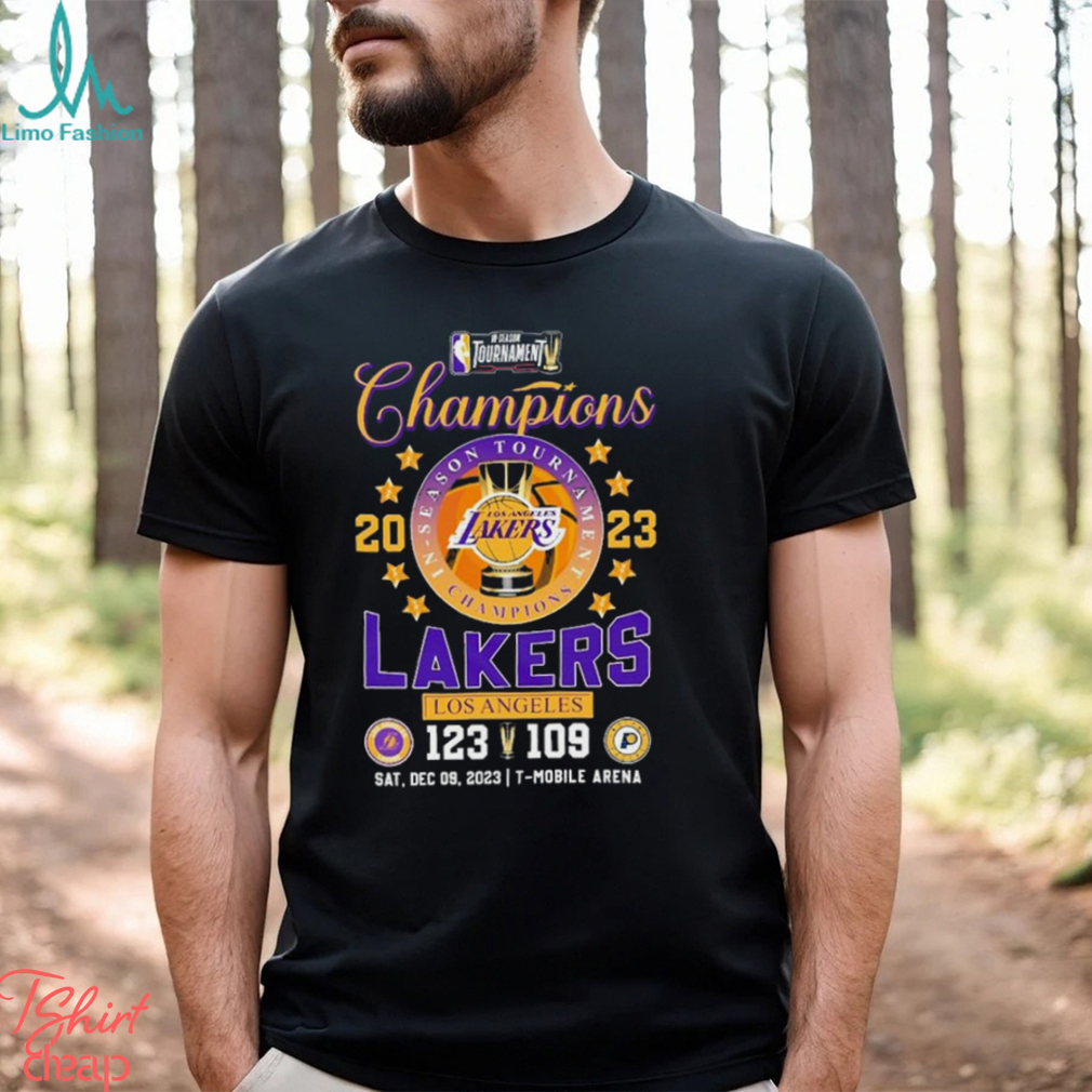 2023 NBA In Season Tournament Champions Los Angeles Lakers 123 109 Indiana Pacers Shirt 2023 NBA In Season Tournament Champions Los Angeles Lakers 123 109 Indiana Pacers Shirt